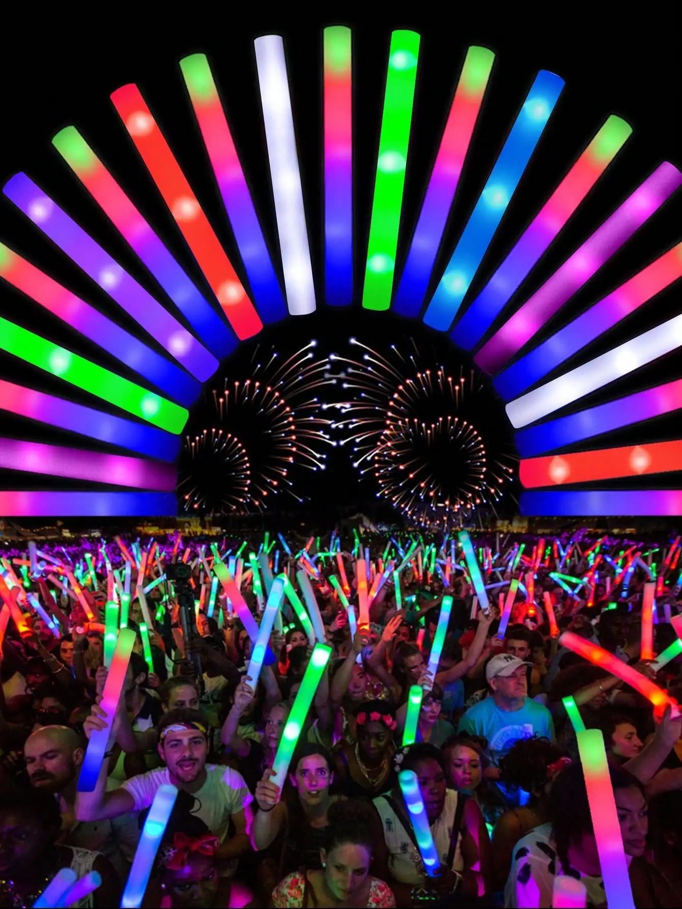 Flashing Led Foam Sticks Party - 20/30 шт. светодиодных светящихся палочек из