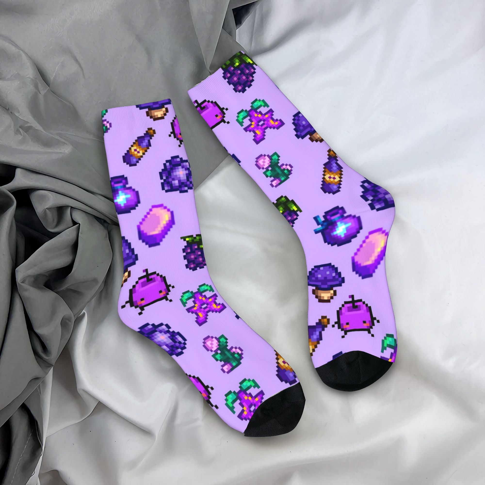 Funny Chicken Leg Socks - Чулки с курицей Stardew Valley, женские