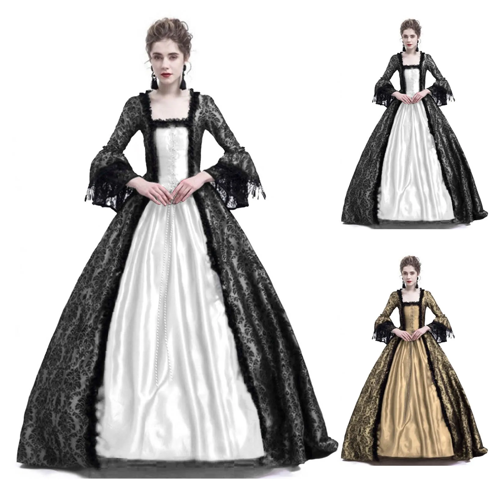 Medieval Renaissance Dress Women - Костюм для косплея на Хэллоуин: женское