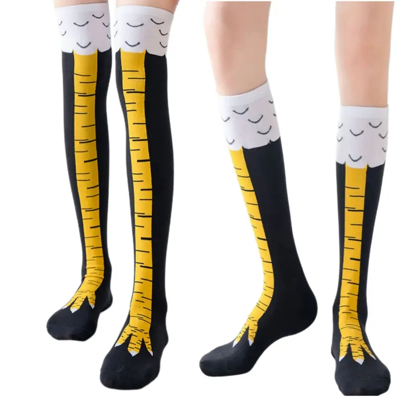 1/2/4 пары женских гольфов до  – обзор и цена Funny Chicken Leg Socks