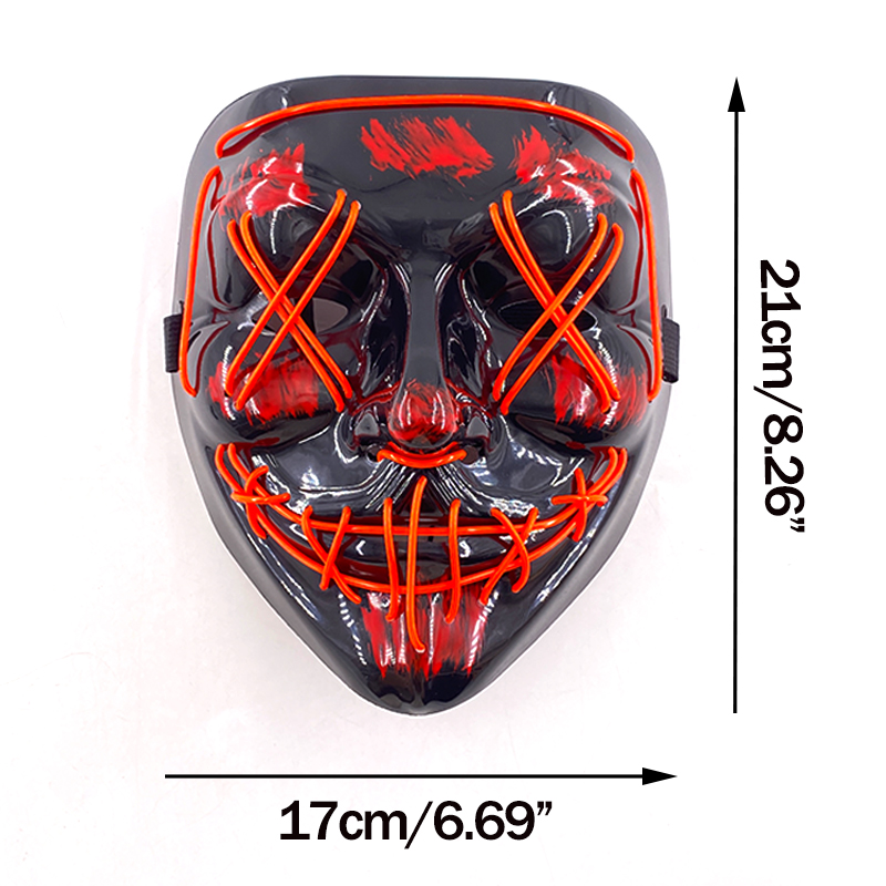 Беспроводная неоновая светодио – обзор и цена Led Purge Mask Halloween