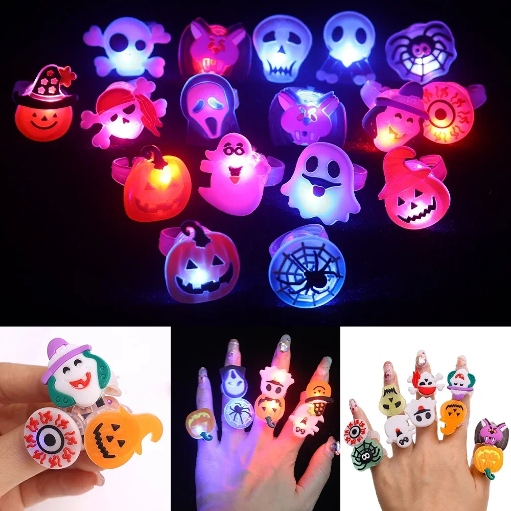 Светящиеся кольца на Хэллоуин, – обзор и цена Glow In The Dark Party Glasses