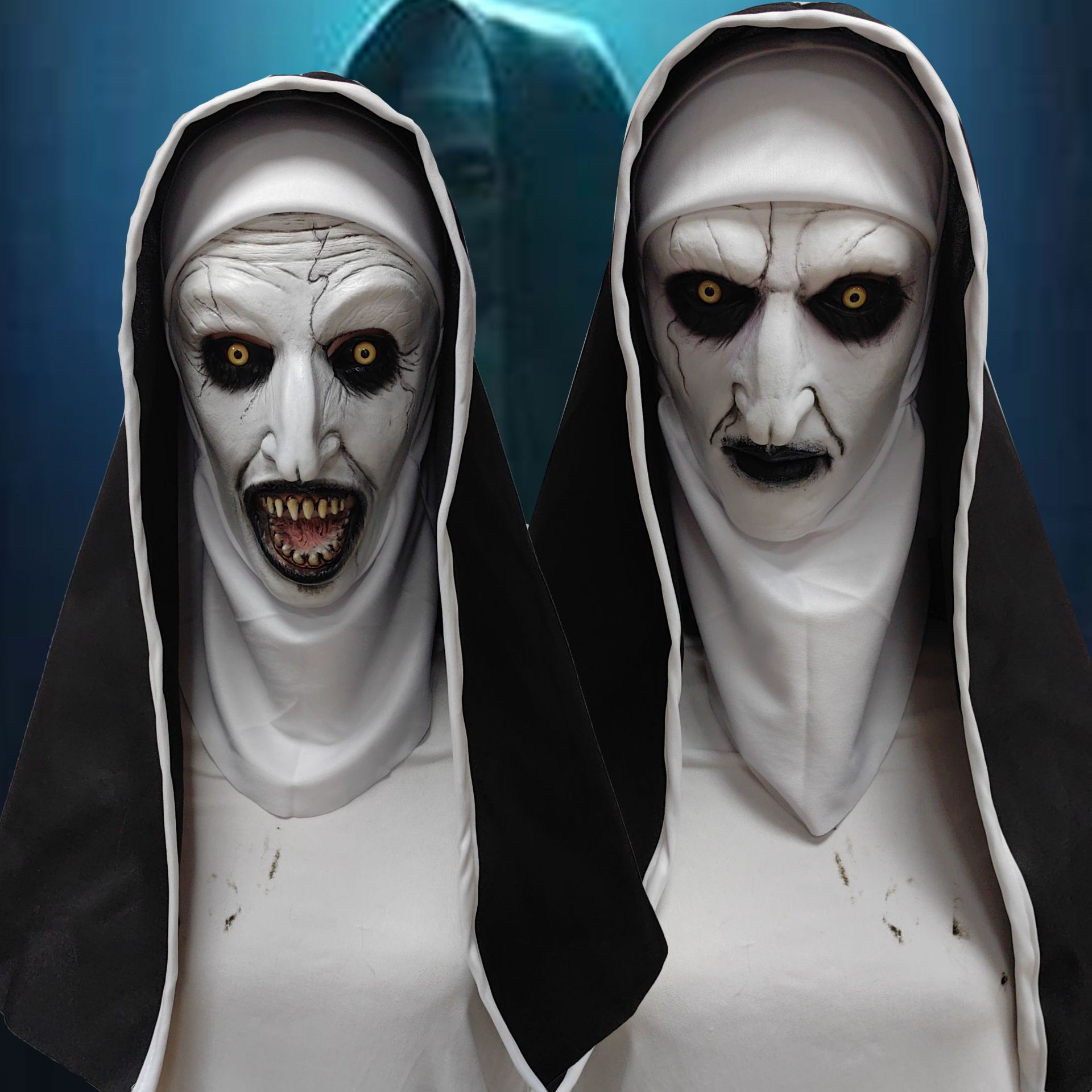 Страшная маска монахини на Хэл – обзор и цена Led Purge Mask Halloween