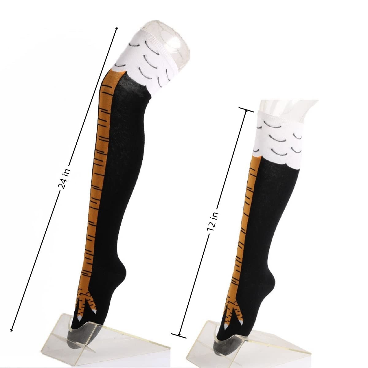 1/2 пары женских гольфов с при – обзор и цена Funny Chicken Leg Socks