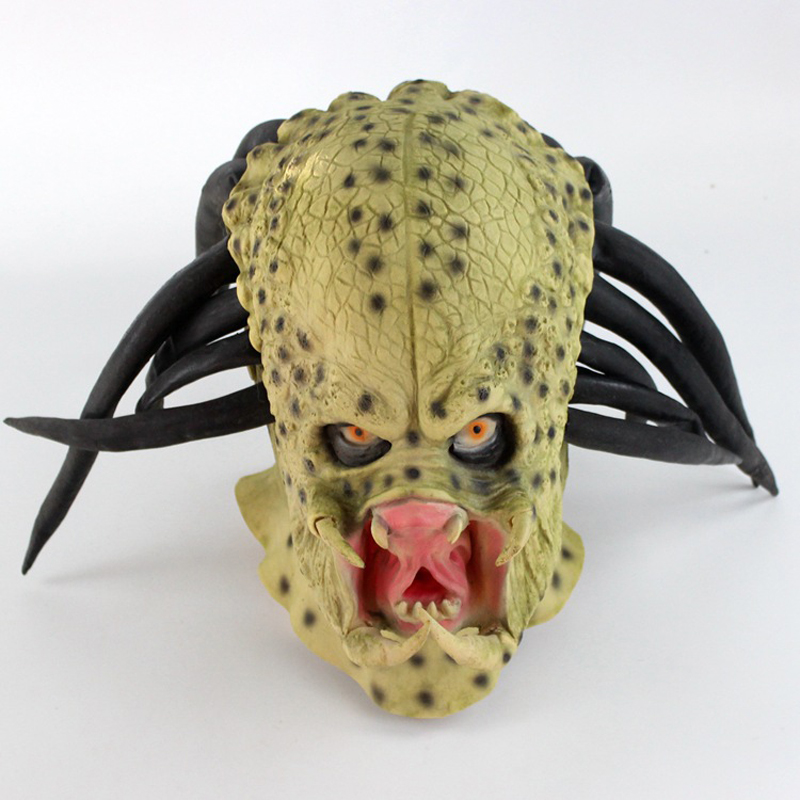 Латексная маска-шлем «Хищник»  – обзор и цена Latex Alien Mask Realistic