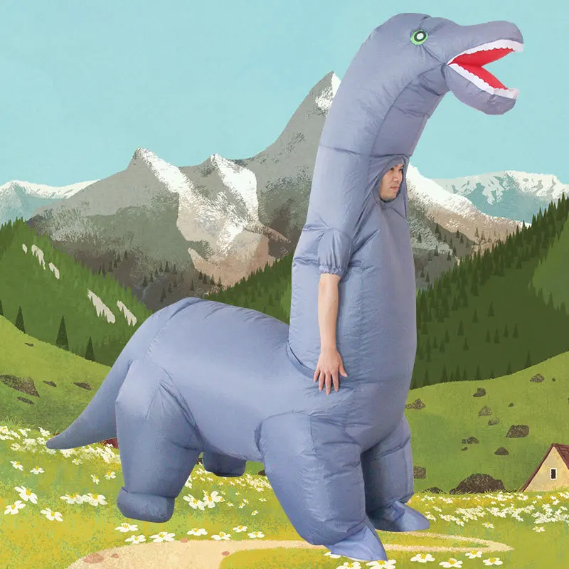 2024 Новый надувной костюм дин – обзор и цена Inflatable Dinosaur Costume Adult