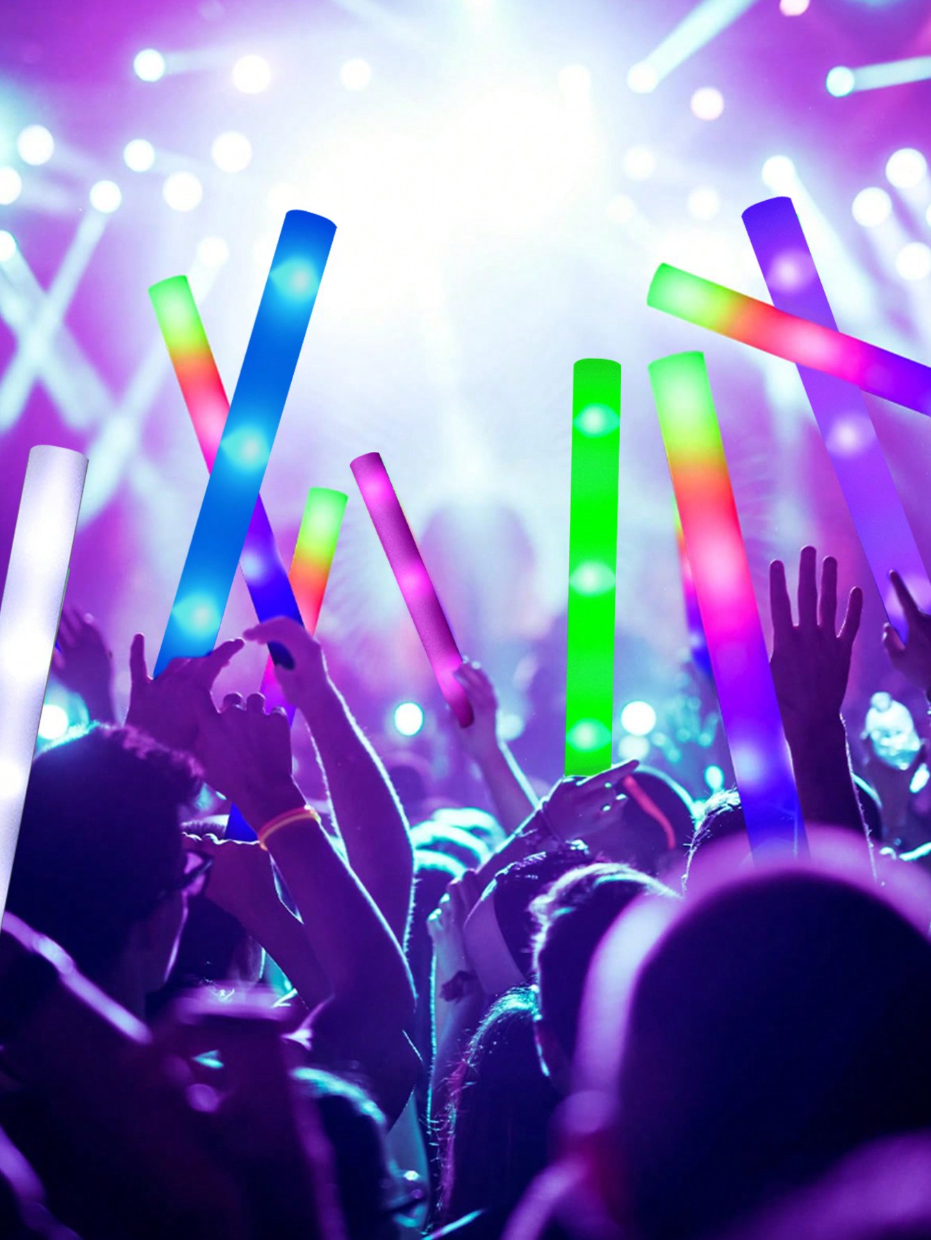 20/30 шт., вспышка-Стробоскоп – обзор и цена Flashing Led Foam Sticks Party
