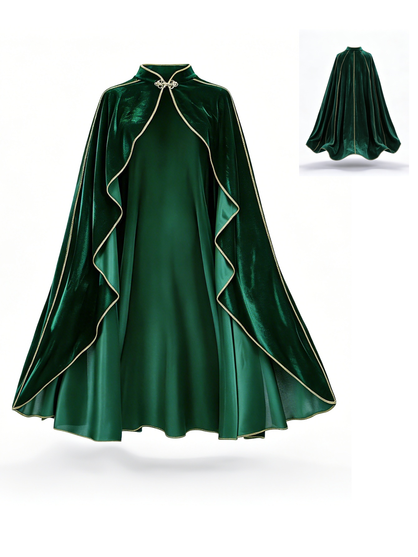 Женский винтажный плащ из зеле – обзор и цена Medieval Renaissance Dress Women