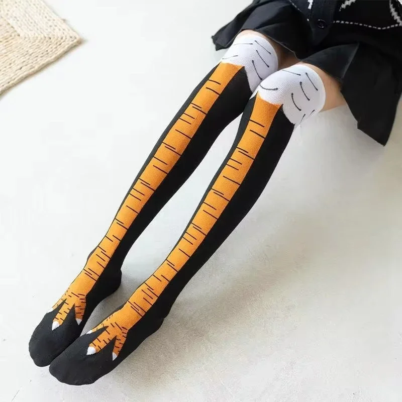 Модные женские носки длиной до – обзор и цена Funny Chicken Leg Socks