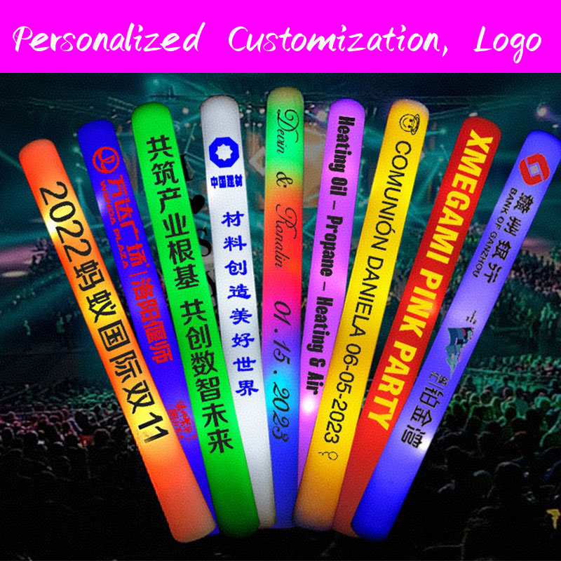 30 светящихся палочек из пеноп – обзор и цена Flashing Led Foam Sticks Party