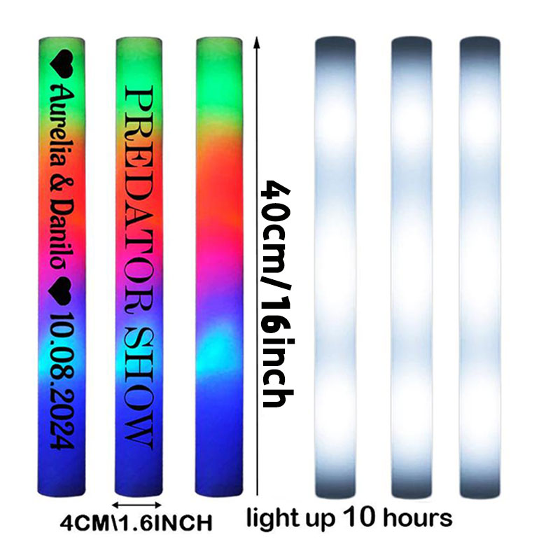 30 светящихся палочек из пеноп – обзор и цена Flashing Led Foam Sticks Party