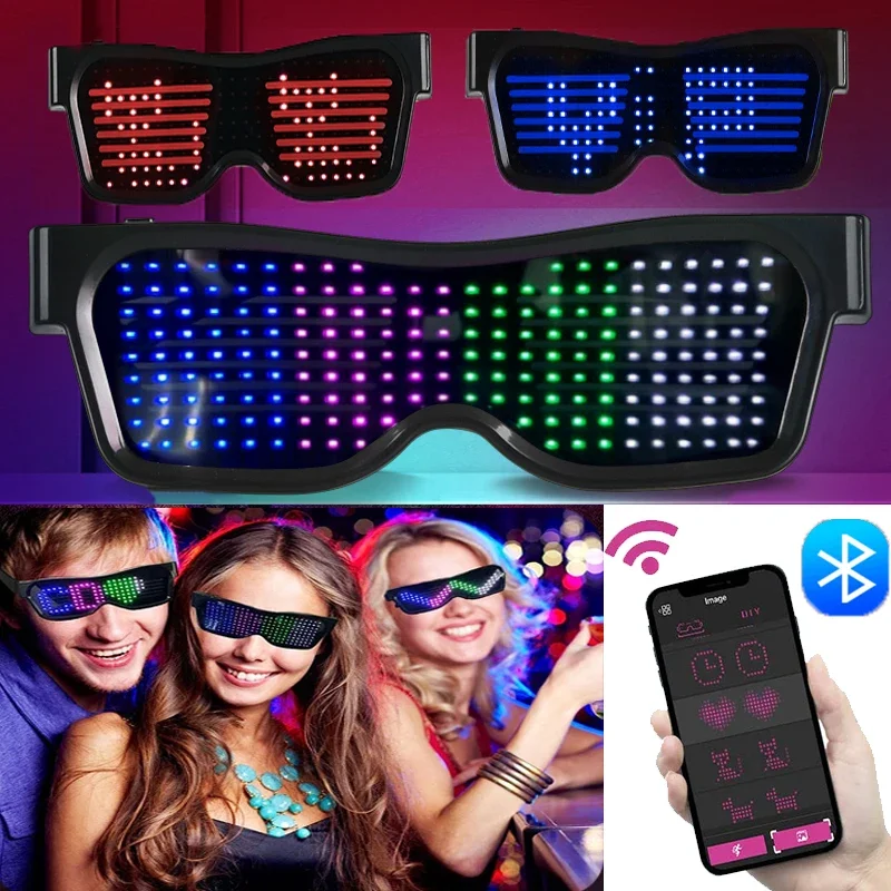Многоязычные светодиодные очки – обзор и цена Glow In The Dark Party Glasses